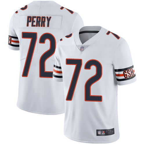 Chicago Bears Limited White Men William Perry Road Jersey NFL Football #72 Vapor Untouchable->chicago bears->NFL Jersey